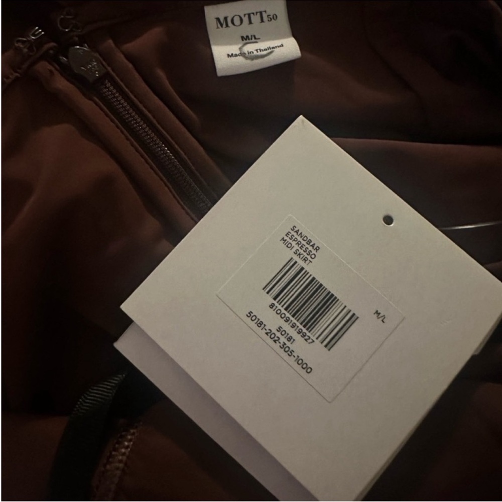 Mott50 Chocolate Brown Maxi Skirt M/L - Picture 5 of 5